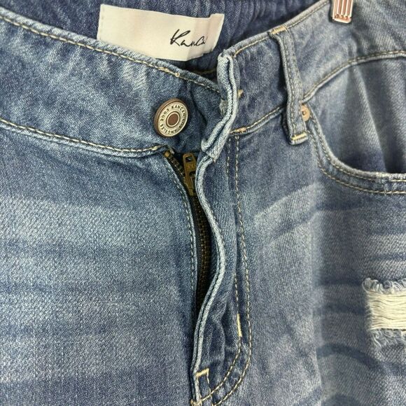 KanCan Boyfriend Jeans Mid Rise Distressed Denim KC8281M Womens 7 / 27 - Picture 5 of 10